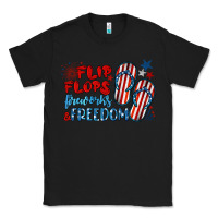Black flip flops fireworks & freedom Classic Tee - BarkalooDesign