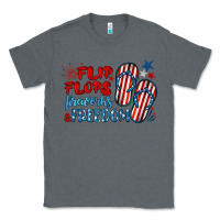 Charcoal Heather flip flops fireworks & freedom Classic Tee - BarkalooDesign