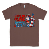 Chestnut flip flops fireworks & freedom Classic Tee - BarkalooDesign