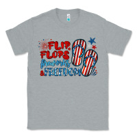 Heather Grey flip flops fireworks & freedom Classic Tee - BarkalooDesign