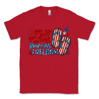 Red flip flops fireworks & freedom Classic Tee - BarkalooDesign