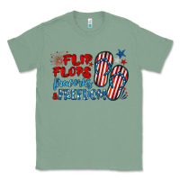 Sage flip flops fireworks & freedom Classic Tee - BarkalooDesign
