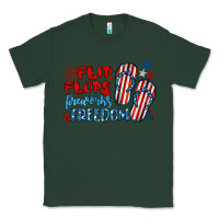 Sports Green flip flops fireworks & freedom Classic Tee - BarkalooDesign