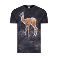 Cloud Black Guanaco Llama Baby Vintage Tee - LillyAllenDesigns