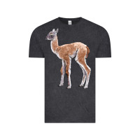 Vintage Black Guanaco Llama Baby Vintage Tee - LillyAllenDesigns