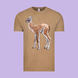 Guanaco Llama Baby Vintage Tee Designed By Lillyallendesigns