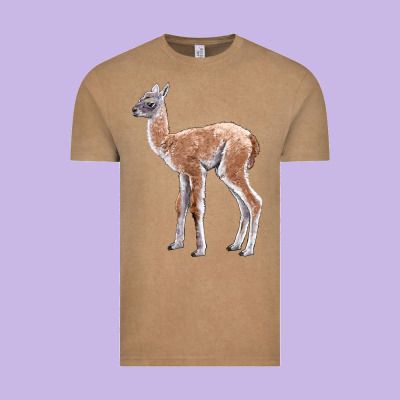 Guanaco Llama Baby Vintage Tee Designed By Lillyallendesigns