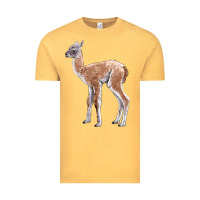 Vintage Mustard Guanaco Llama Baby Vintage Tee - LillyAllenDesigns