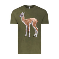 Vintage Olive Guanaco Llama Baby Vintage Tee - LillyAllenDesigns