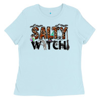 Baby Blue salty witch Ladies Tee - CowhideDigitalArt