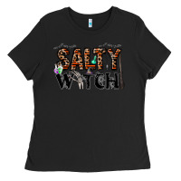 Black salty witch Ladies Tee - CowhideDigitalArt