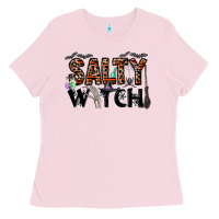 Bubblegum Pink salty witch Ladies Tee - CowhideDigitalArt