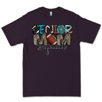 Plum senior mom squad football design Premium Tee - CowhideDigitalArt