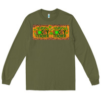 Army Green Western St. Patrick's Day One Lucky Teacher Long Sleeve Tee - Artiststas