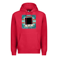 Cardinal gemstone turquoise serape custom photo frame coaster Premium Hoodie - BarkalooDesign