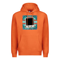 Carrot gemstone turquoise serape custom photo frame coaster Premium Hoodie - BarkalooDesign