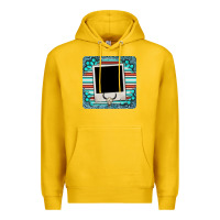 Lemon gemstone turquoise serape custom photo frame coaster Premium Hoodie - BarkalooDesign