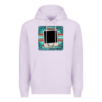 Lilac gemstone turquoise serape custom photo frame coaster Premium Hoodie - BarkalooDesign