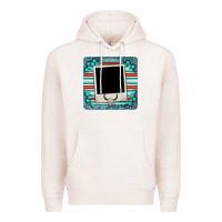 Pale Pink gemstone turquoise serape custom photo frame coaster Premium Hoodie - BarkalooDesign