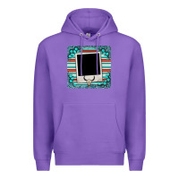 Purple gemstone turquoise serape custom photo frame coaster Premium Hoodie - BarkalooDesign