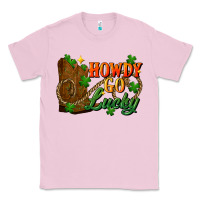 Bubblegum Pink Howdy go lucky st. patricks day Classic Tee - FaDigitalArtStudio