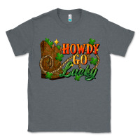 Charcoal Heather Howdy go lucky st. patricks day Classic Tee - FaDigitalArtStudio