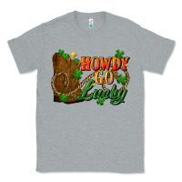 Heather Grey Howdy go lucky st. patricks day Classic Tee - FaDigitalArtStudio