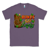 Lavender Howdy go lucky st. patricks day Classic Tee - FaDigitalArtStudio