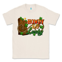 Natural Howdy go lucky st. patricks day Classic Tee - FaDigitalArtStudio