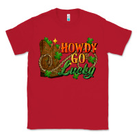 Red Howdy go lucky st. patricks day Classic Tee - FaDigitalArtStudio
