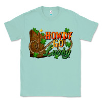 Seafoam Howdy go lucky st. patricks day Classic Tee - FaDigitalArtStudio