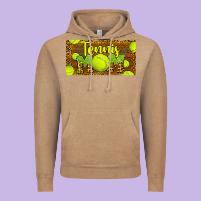 Tennis Mom License Plate Vintage Hoodie Designed By Barkaloodesign