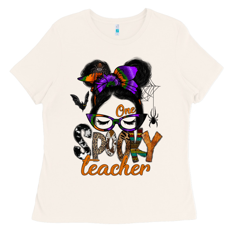 One Spooky Teacher Ladies Tee by SublimationCraftShop | Teevron