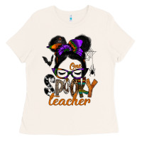 Bone one spooky teacher Ladies Tee - SublimationCraftShop