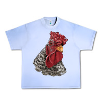 Grape Ice dominique rooster head Urban Heavy Tee - LillyAllenDesigns