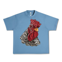 Pebble Blue dominique rooster head Urban Heavy Tee - LillyAllenDesigns