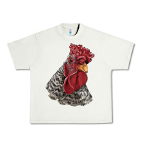 Pistachio dominique rooster head Urban Heavy Tee - LillyAllenDesigns