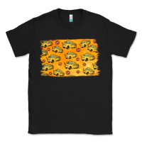 Black School Bus Pattern Classic Tee - Jasminsmagicworld