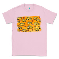 Bubblegum Pink School Bus Pattern Classic Tee - Jasminsmagicworld