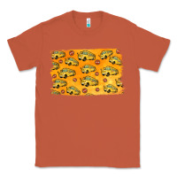 Copper School Bus Pattern Classic Tee - Jasminsmagicworld