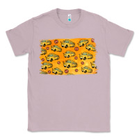 Lilac School Bus Pattern Classic Tee - Jasminsmagicworld