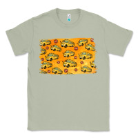 Matcha School Bus Pattern Classic Tee - Jasminsmagicworld