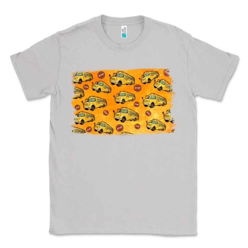 School Bus Pattern Classic Tee by Jasminsmagicworld | Teevron