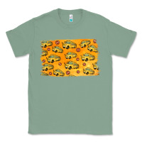 Sage School Bus Pattern Classic Tee - Jasminsmagicworld