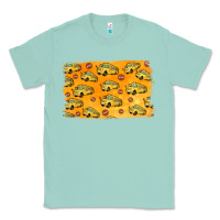 Seafoam School Bus Pattern Classic Tee - Jasminsmagicworld