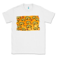 White School Bus Pattern Classic Tee - Jasminsmagicworld
