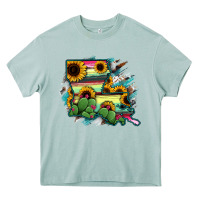 Arona Louisiana Map Sunflower Cactus Serape Heavy Core Tee - RanaPortraitStore