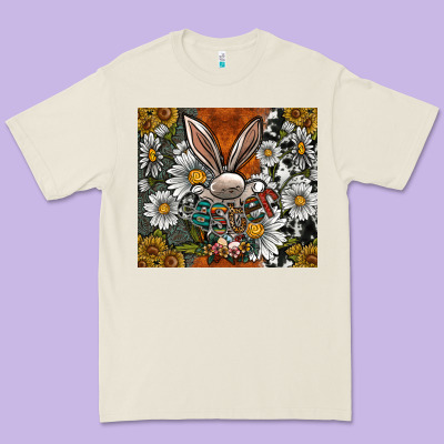 Bunny Easter Premium Tee Designed By Cowhidedigitalart