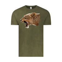 Vintage Olive Puma Head Vintage Tee - LillyAllenDesigns