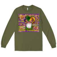Army Green mardi gras gnomes mask serape sunflowers Long Sleeve Tee - Artiststas